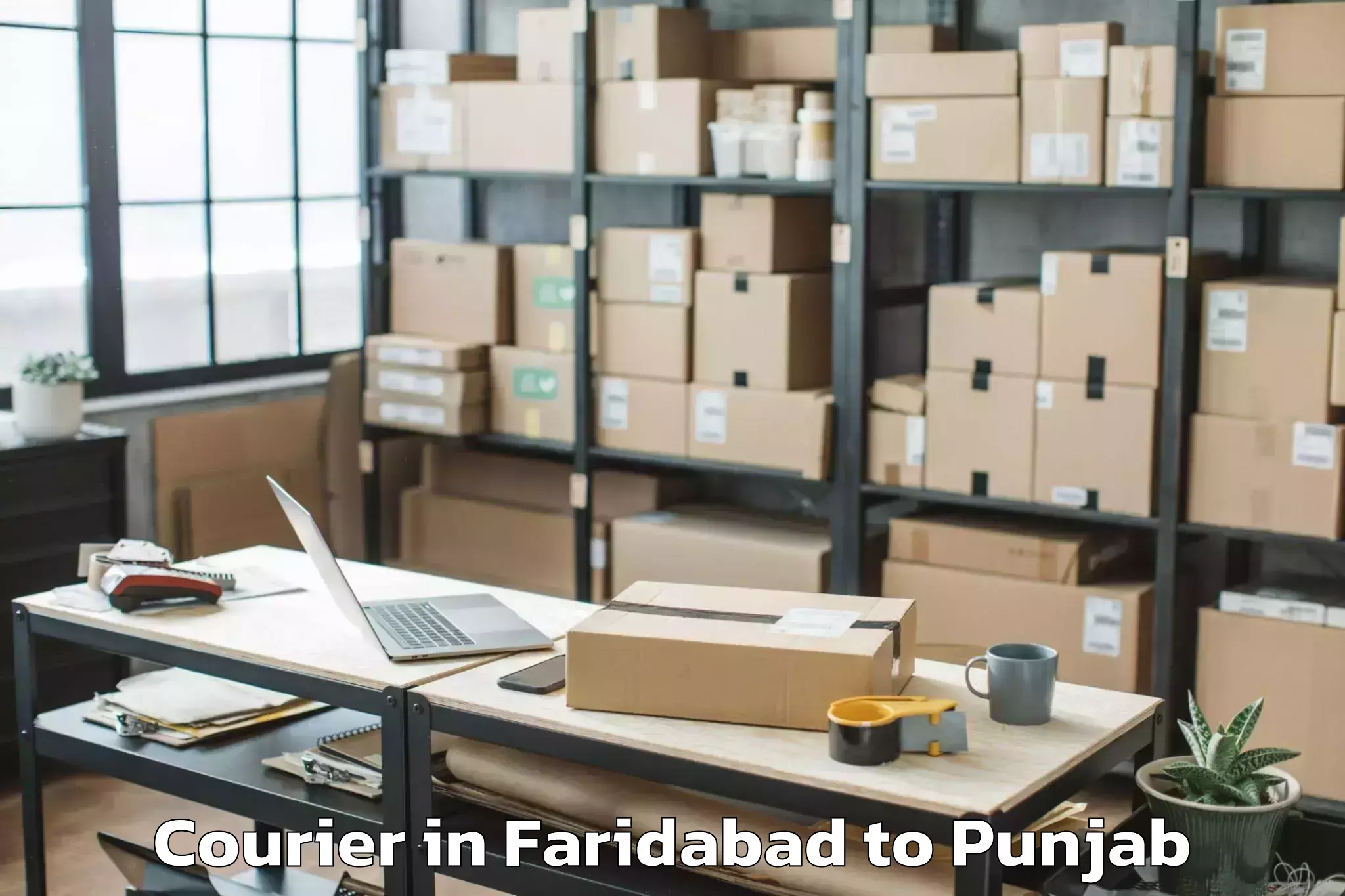 Easy Faridabad to Talwandi Bhai Courier Booking